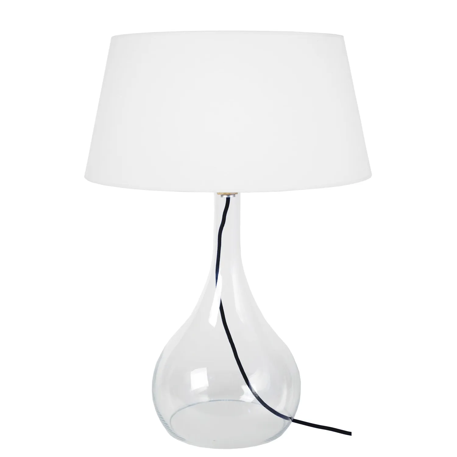 Tosel Treviso lampada da tavolo vetro bianco 66 cm