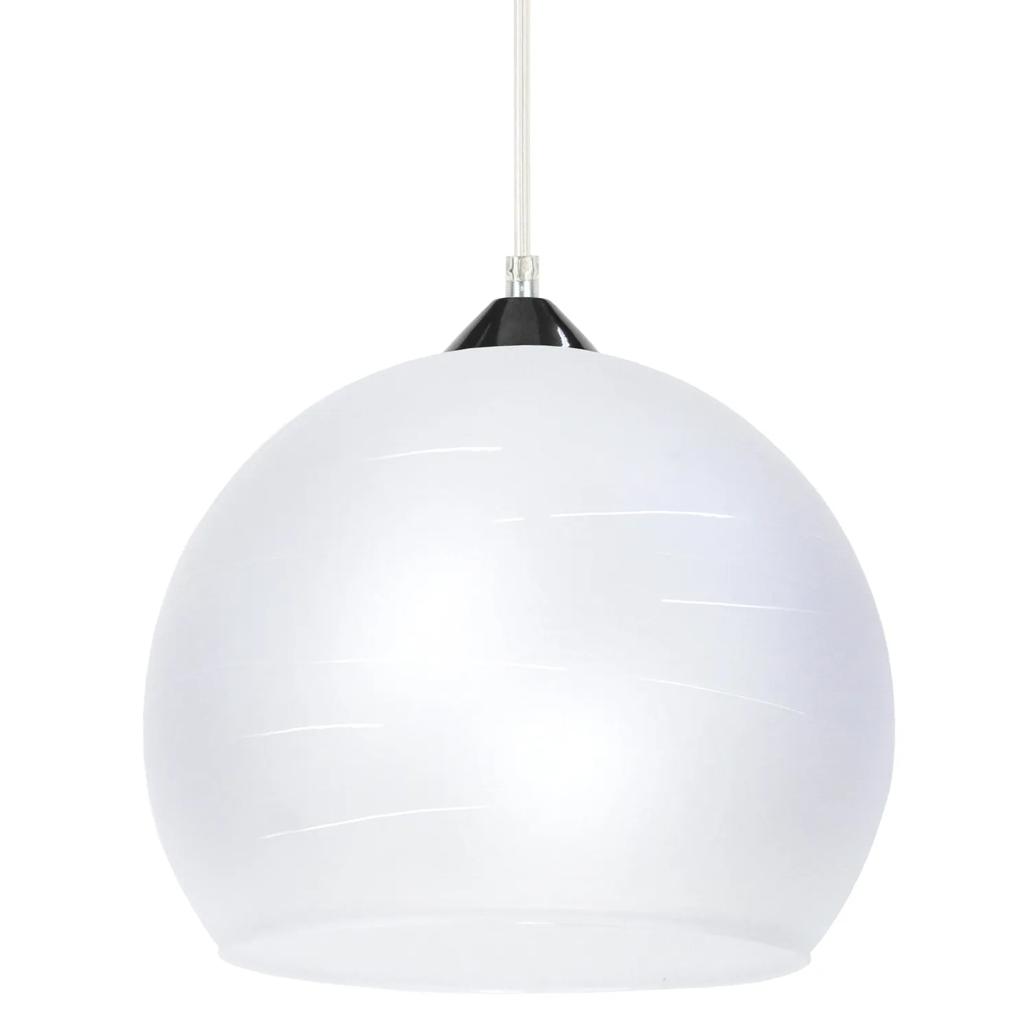 Tosel Actuelle A sospensione globo vetro nero 30x100 cm