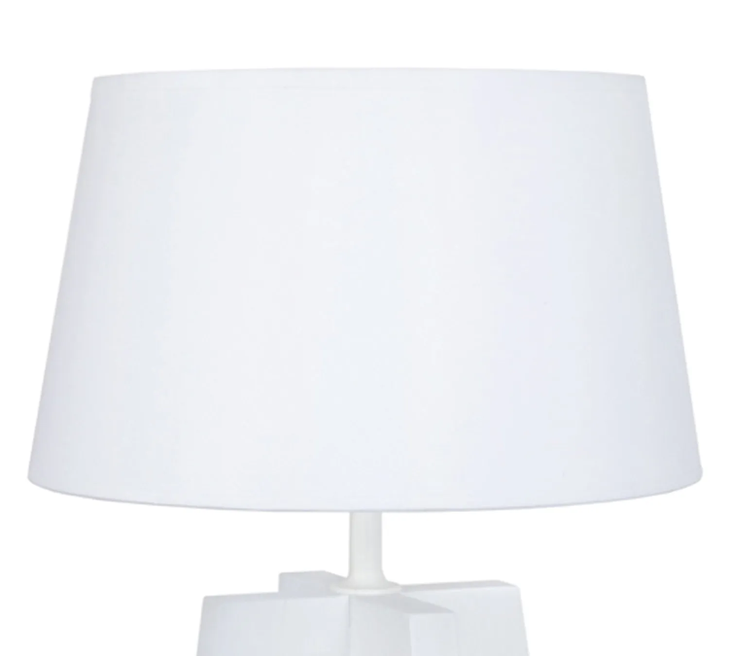 Tosel Lot Quadripode lampada tavolo 25x51cm bianca