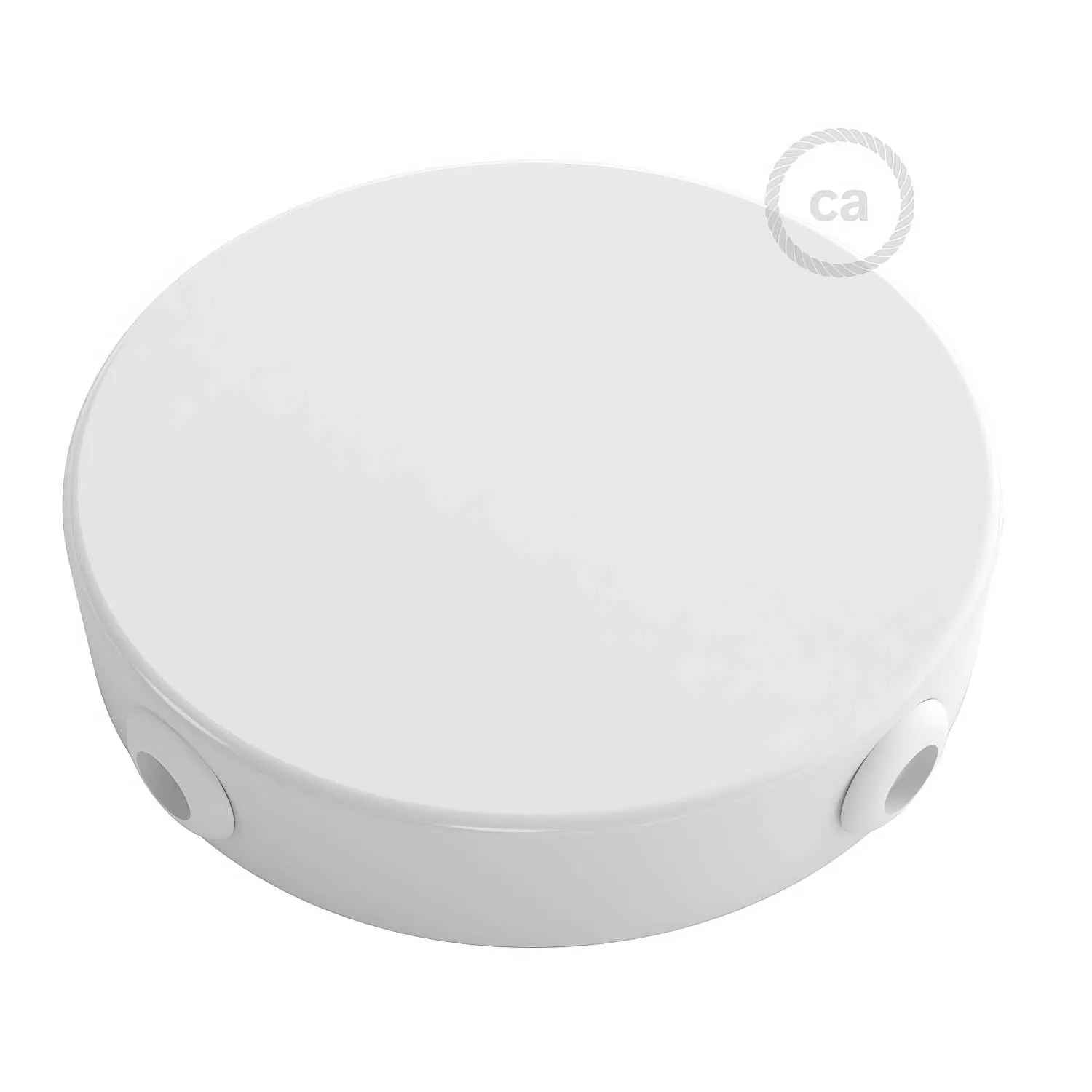 Creative Cables rosone soffitto metallo bianco 4 fori