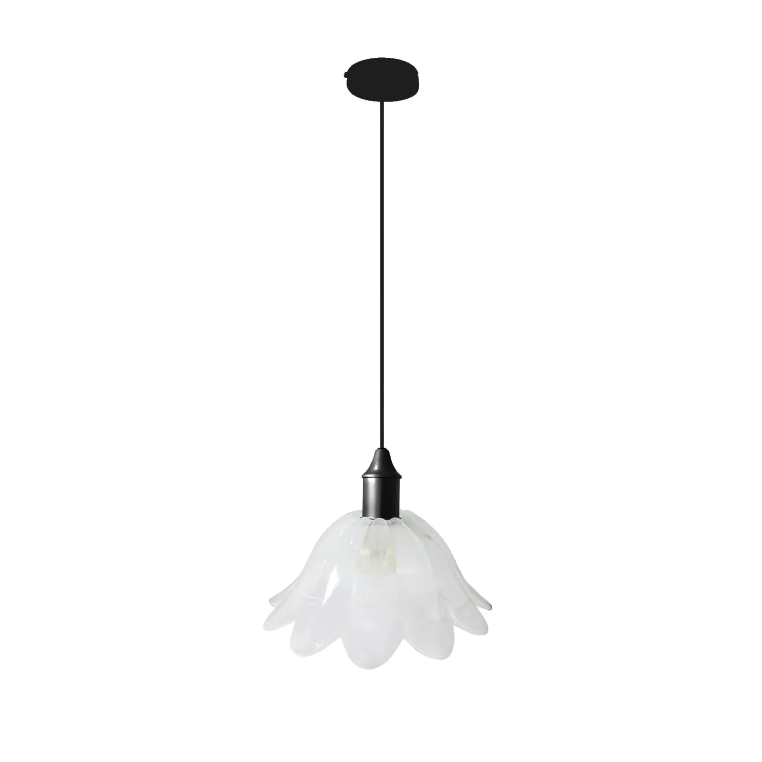 Tosel Murano Sospensione Vetro Trasparente 31 cm E27