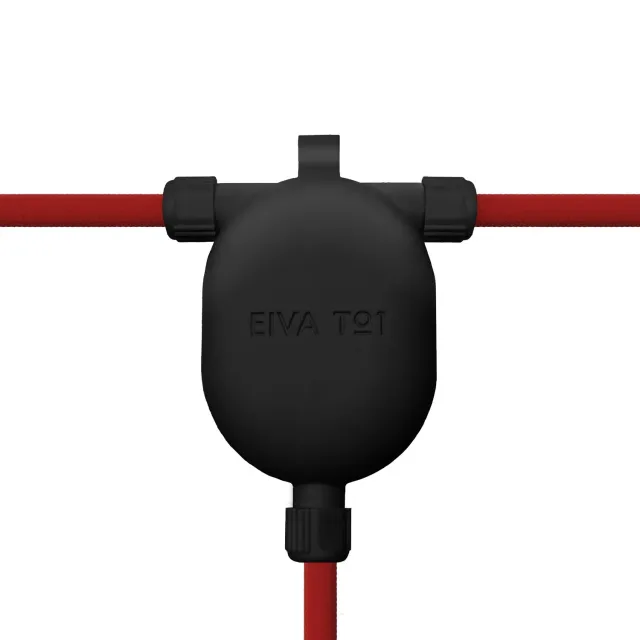 Creative Cables EIVA-3 giunto a T da esterno IP65 nero