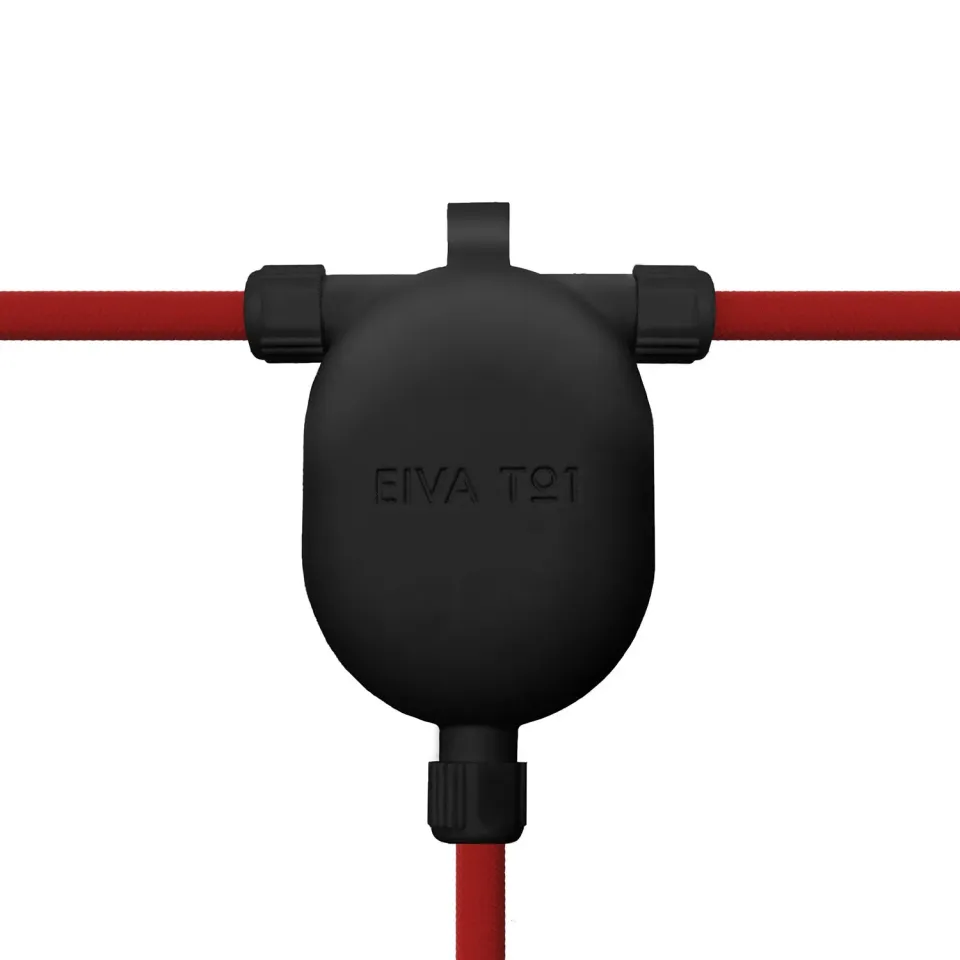 Creative Cables EIVA-3 giunto a T da esterno IP65 nero