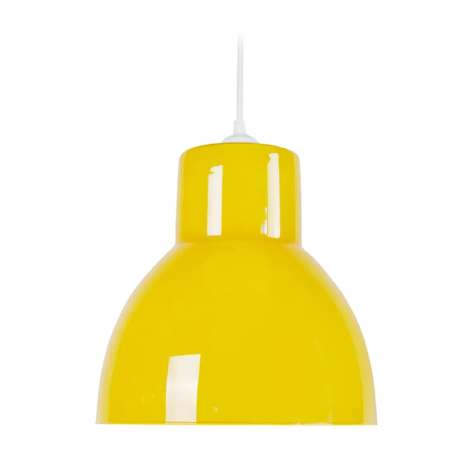 Tosel Cloche Verre B sospensione cupola vetro 25x100cm bianca