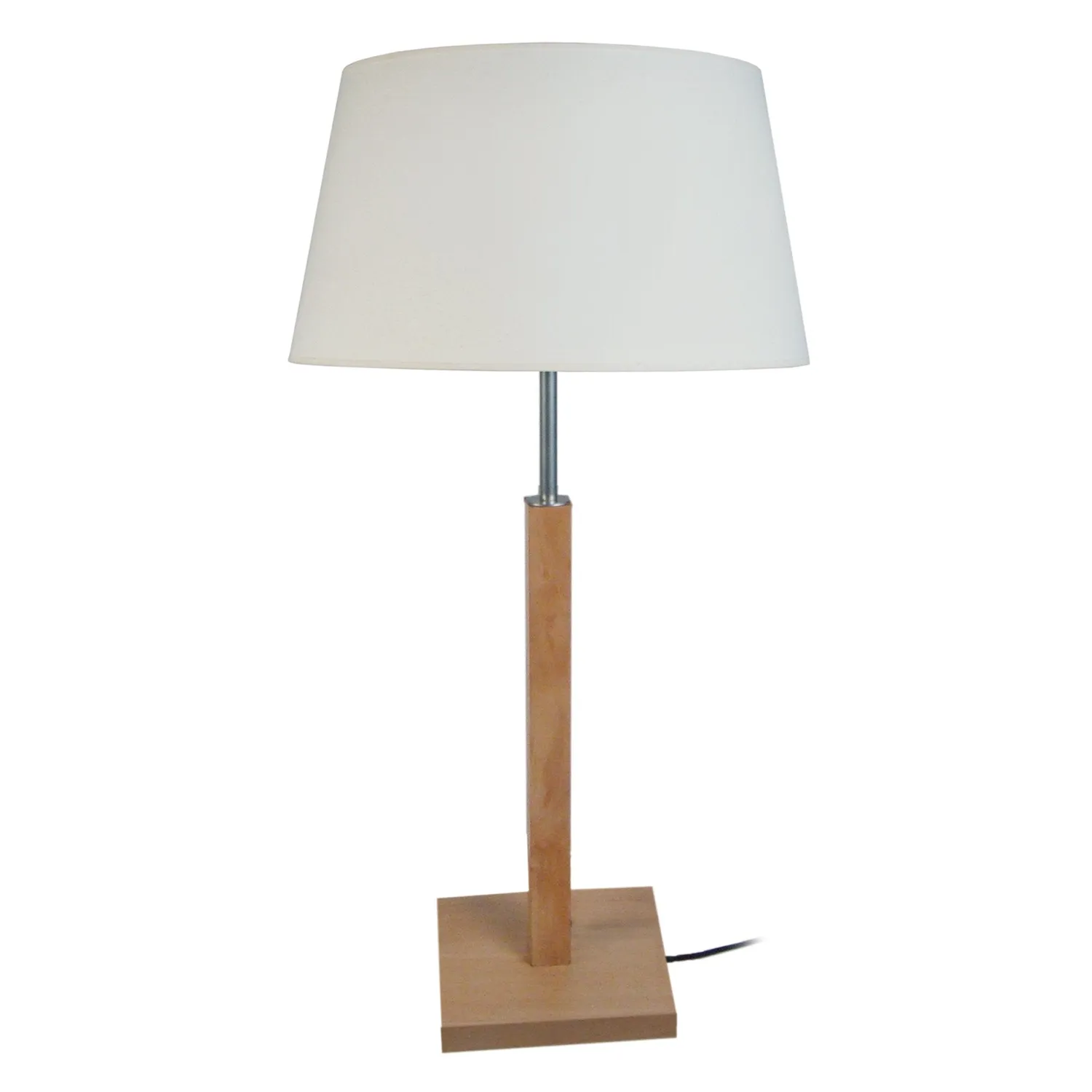 Tosel Hod lampada da tavolo legno naturale ecrù 30x54 cm