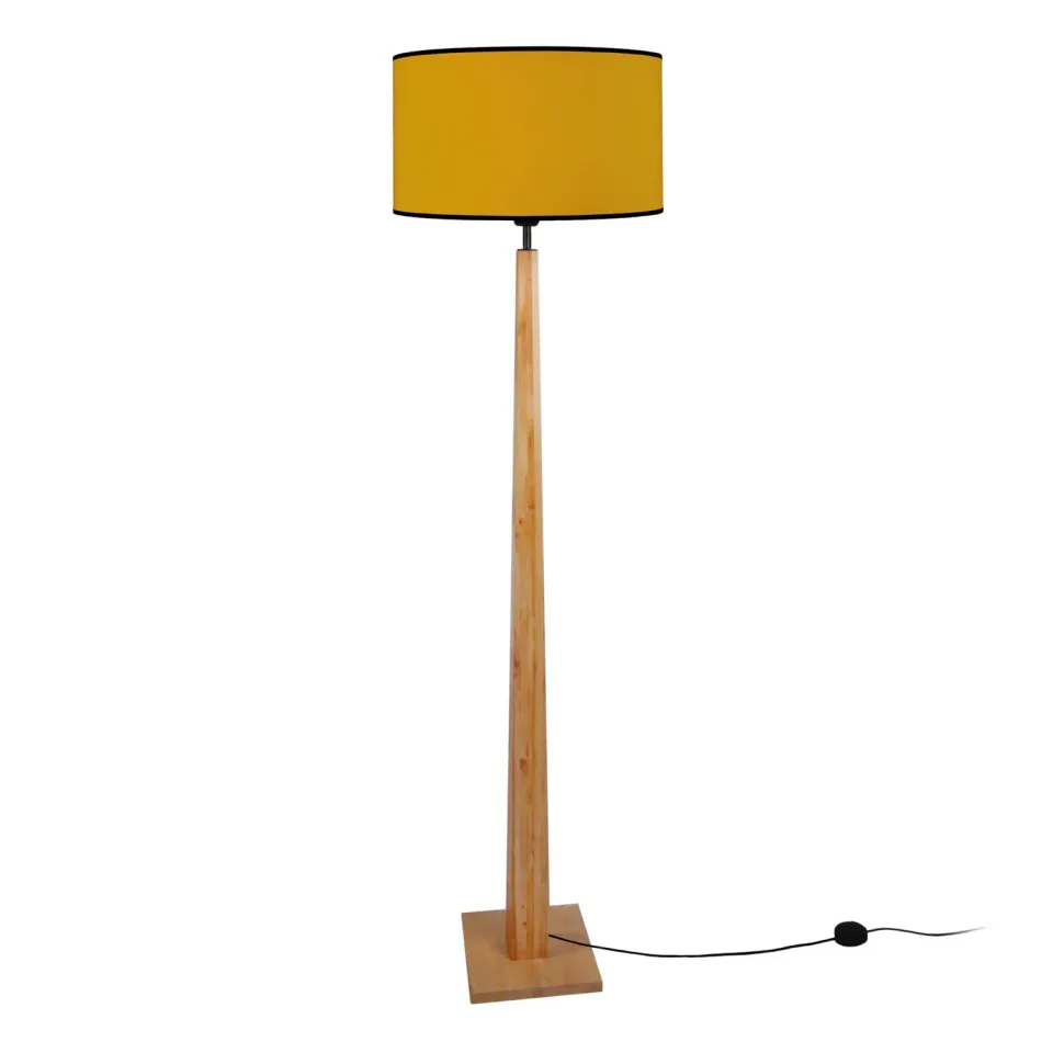 Tosel Nidra piantana legno naturale verde 156 cm E27