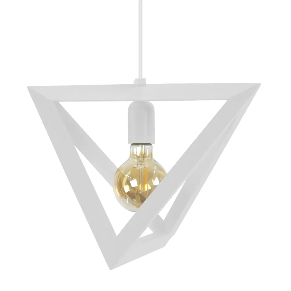 Tosel Tétraèdre C sospensione piramide legno naturale 35x100cm