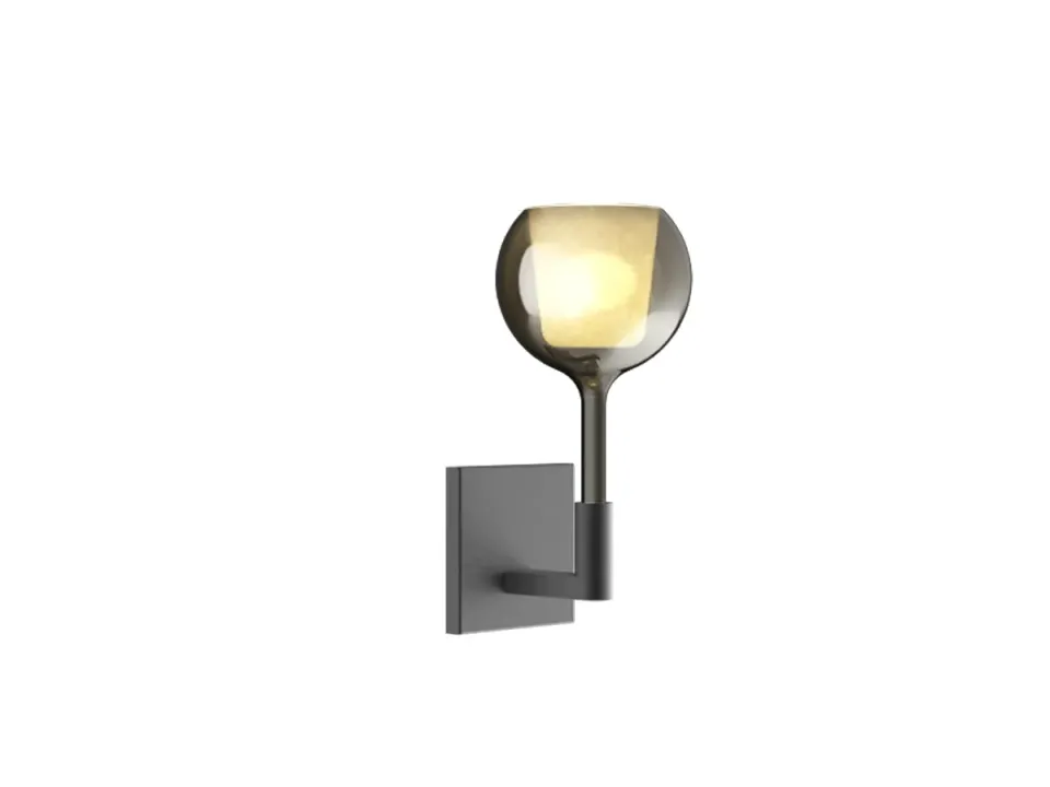 Penta Glo Mini applique vetro nero 4ever specchiato