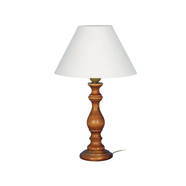 Tosel Juliette Lampada Comodino Legno Scuro 40 cm E27