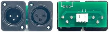 American DJ Stryker Wash PCB XLR 3 pin ricambio maschio