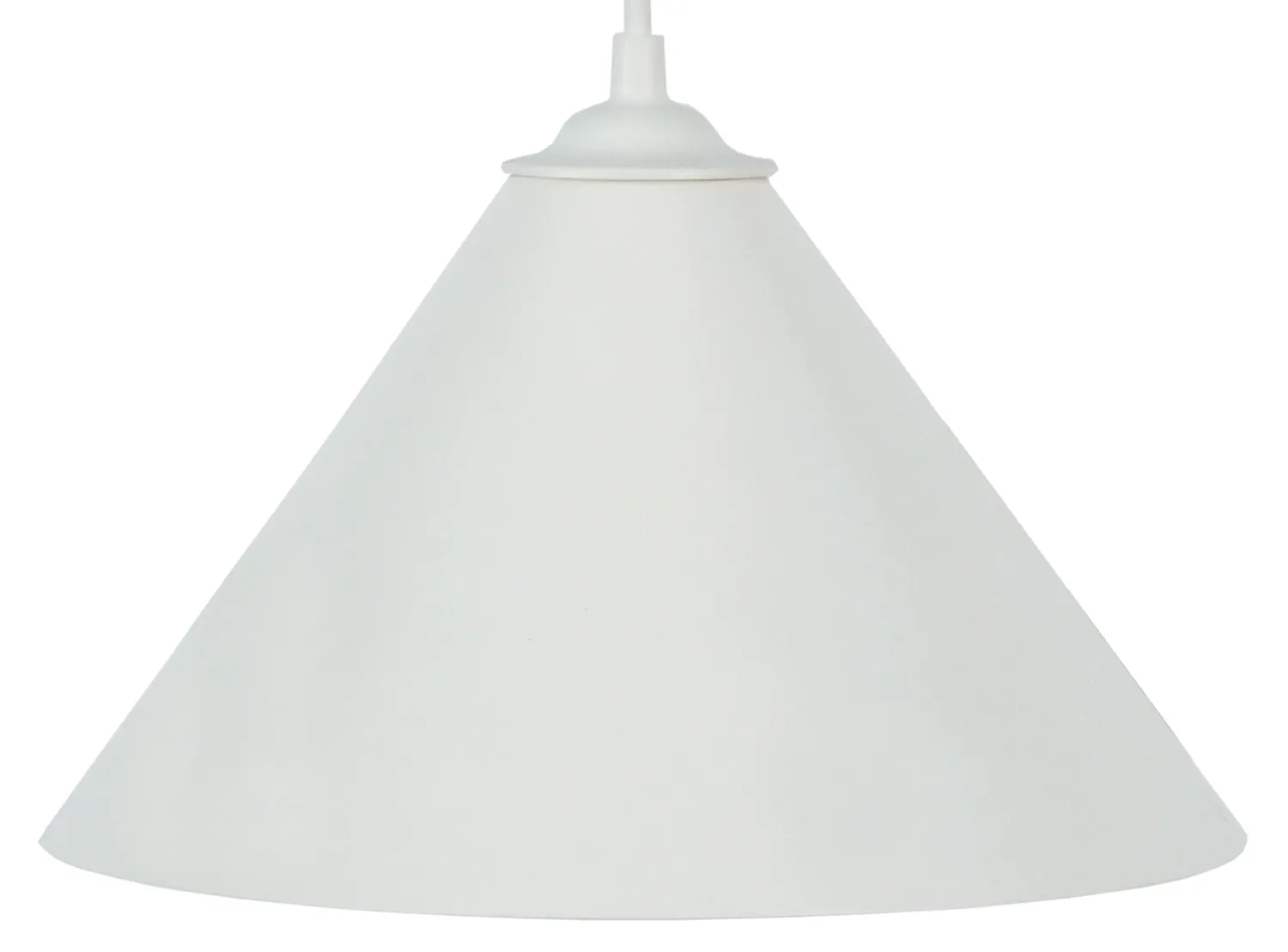Tosel Conique Sospensione Conica Nero D24 cm Metallo