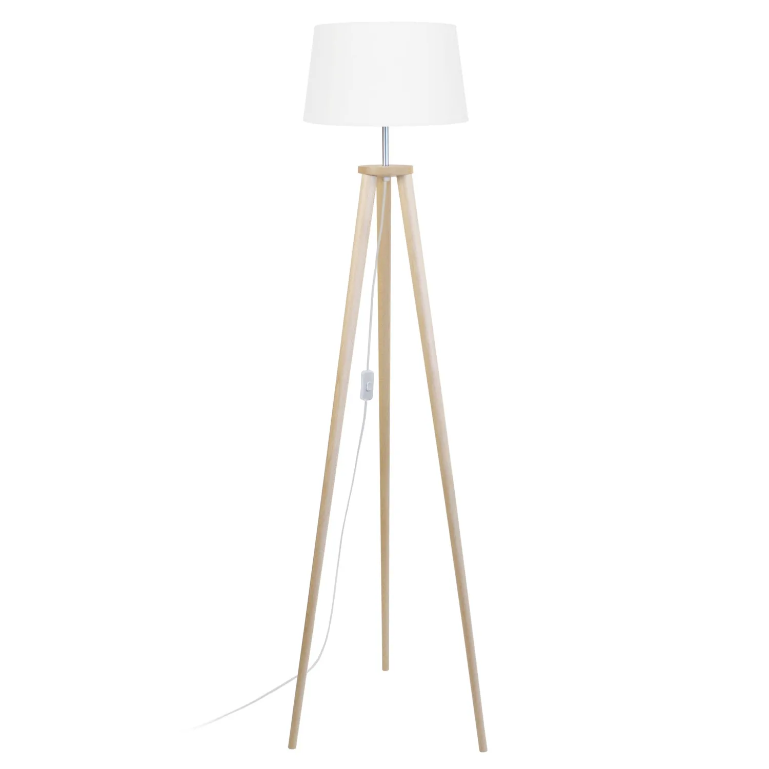 Tosel Utgard piantana treppiede legno 50x150cm naturale ecru