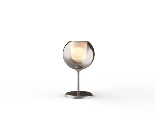Penta Glo Medium tavolo oro rosa specchiato Ø25cm