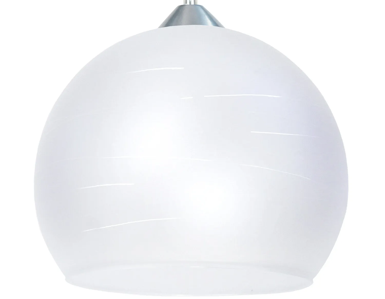 Tosel GLOBE LIGNES sospensione vetro bianco 30x100 cm