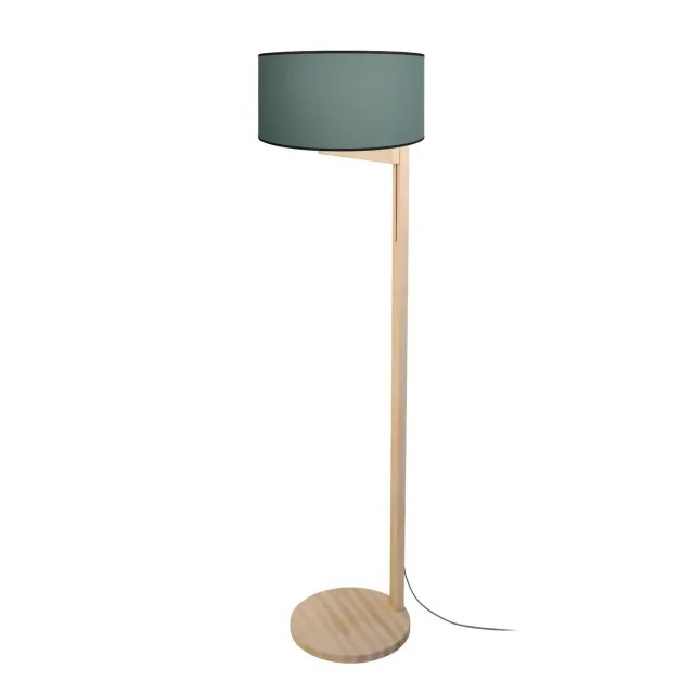 Tosel Cashemire piantana verde petrolio 45x163 cm legno