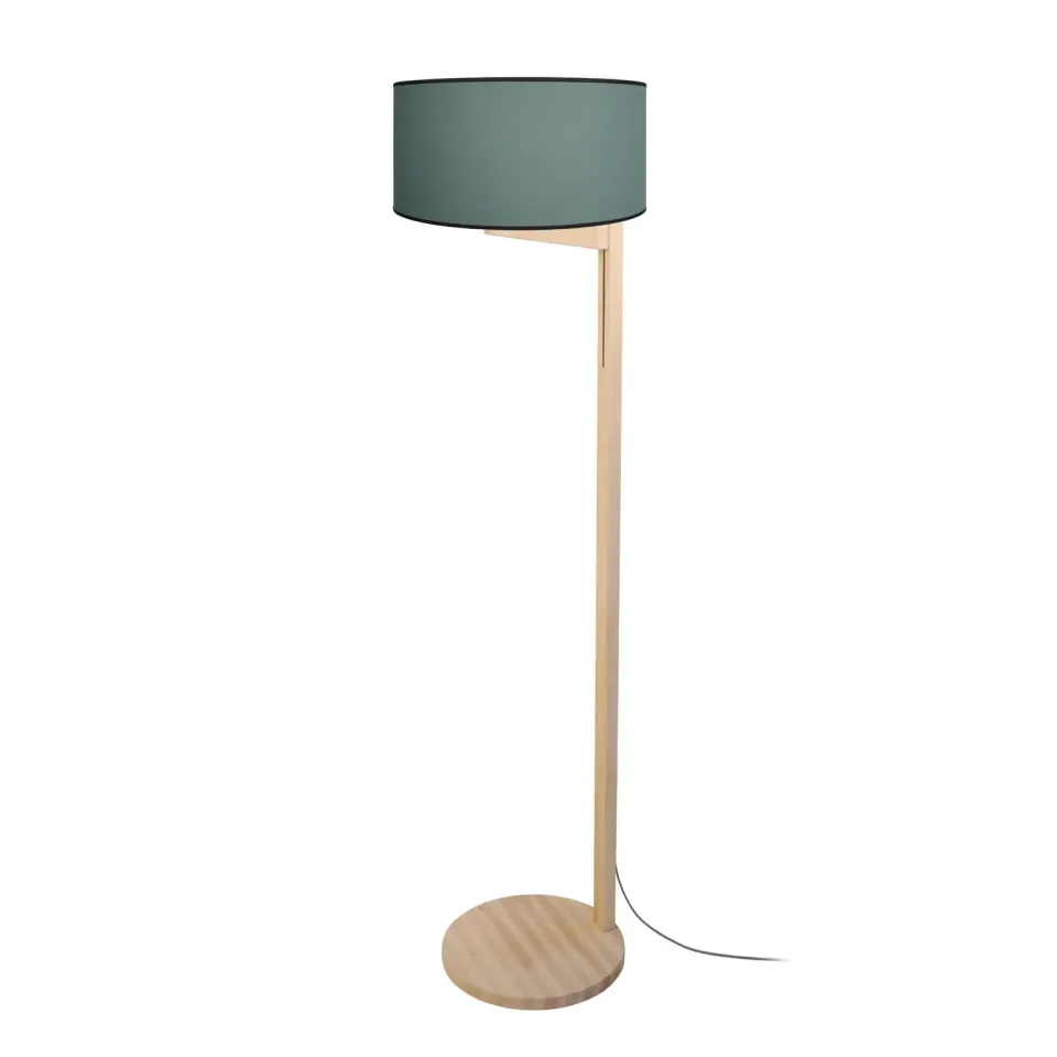 Tosel Cashemire piantana verde petrolio 45x163 cm legno
