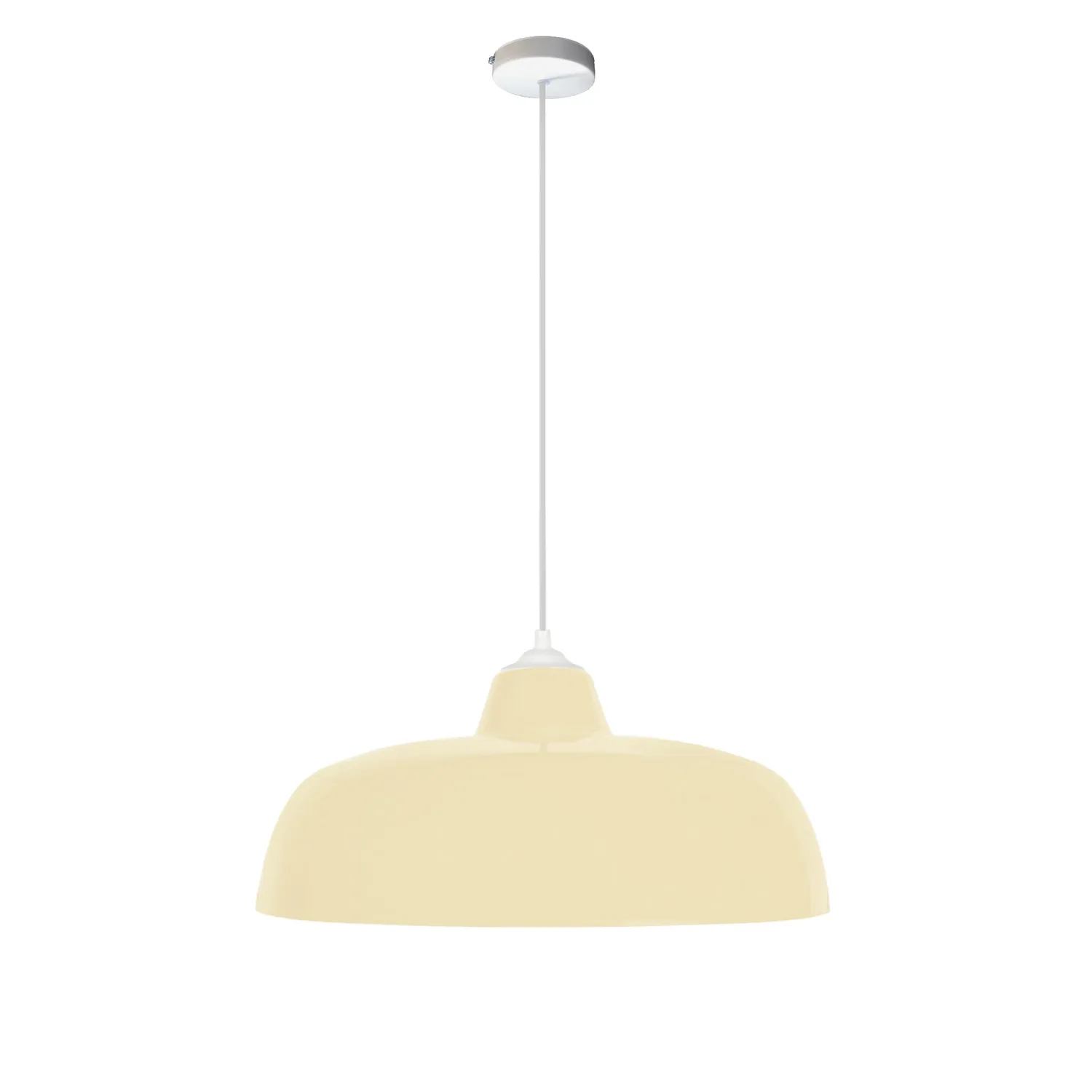 Tosel Trog B sospensione metallo crema E27 32x100 cm
