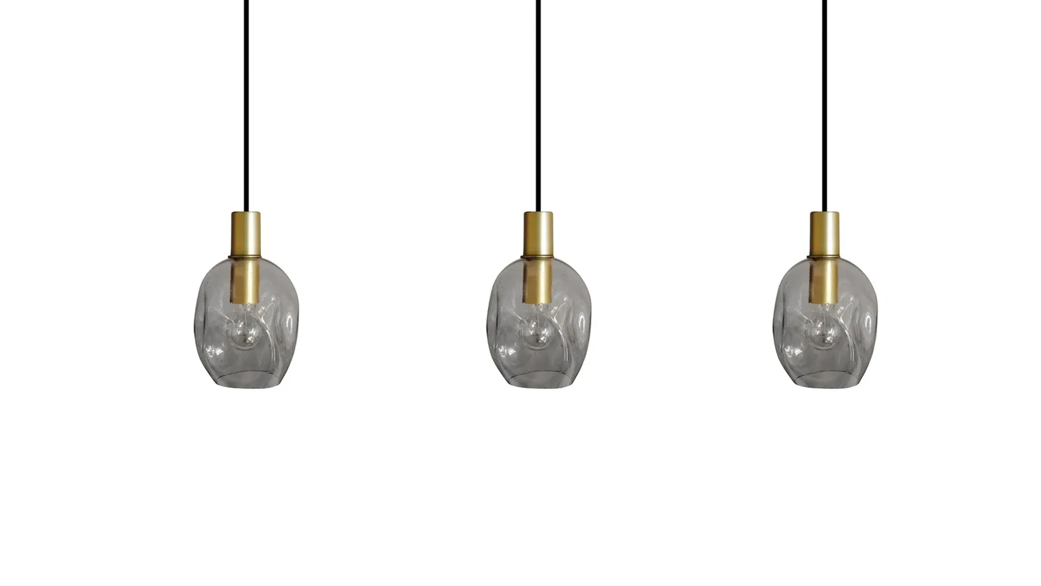 Tosel Vingolf Lampadario Barra Oro Vetro 70x120 cm