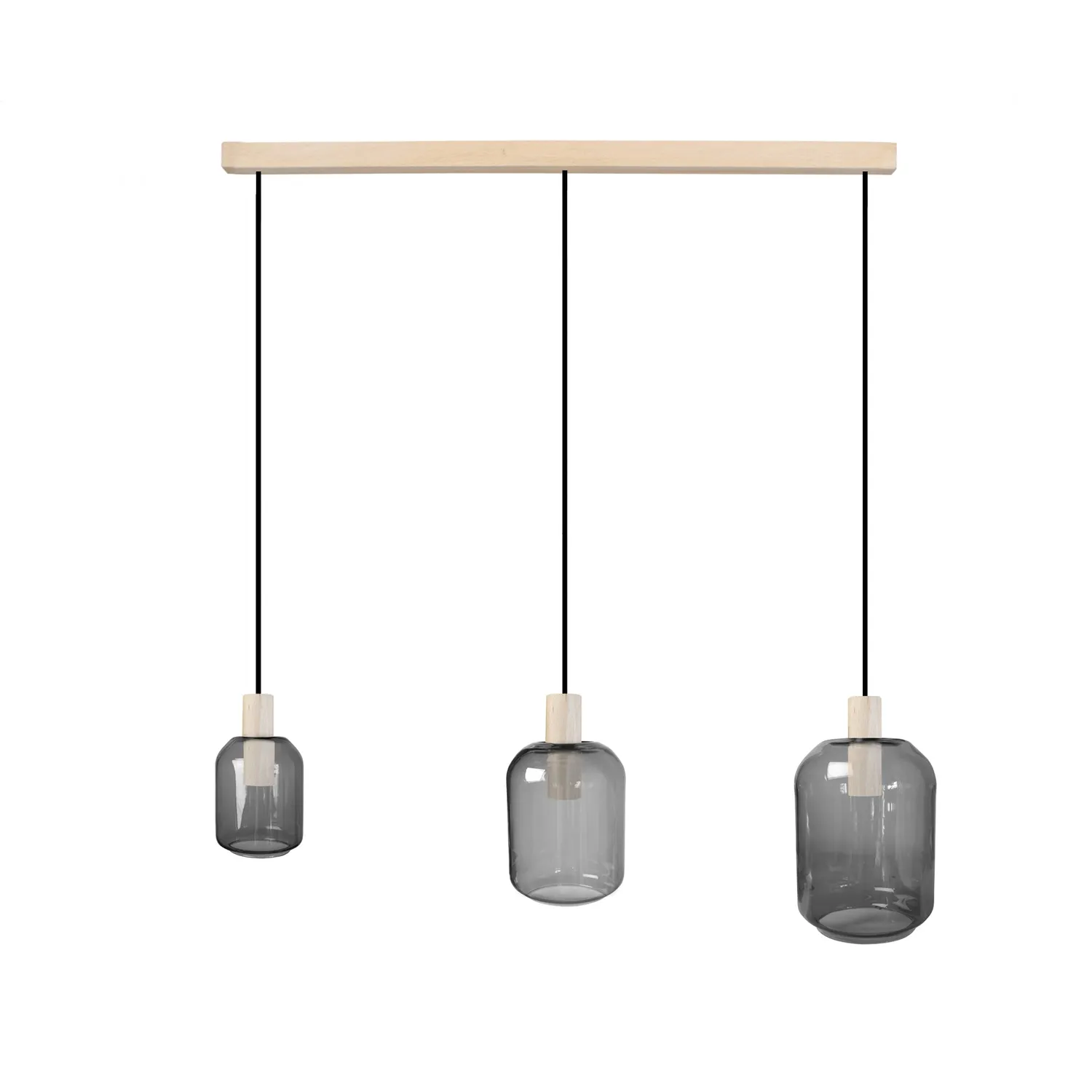 Tosel Svalbard Small lampadario legno trasparente 70cm E27