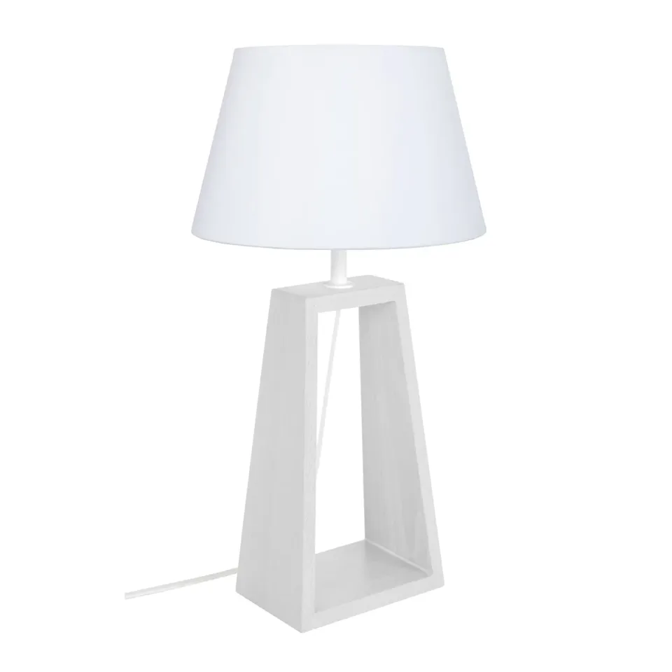 Tosel Mikelli lume da tavolo triangolare bianco 49 cm