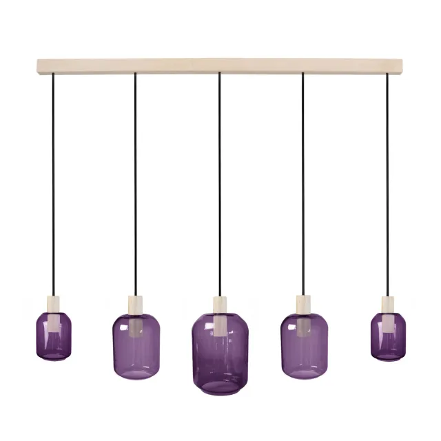 Tosel Svalbard Small lampadario vetro trasparente