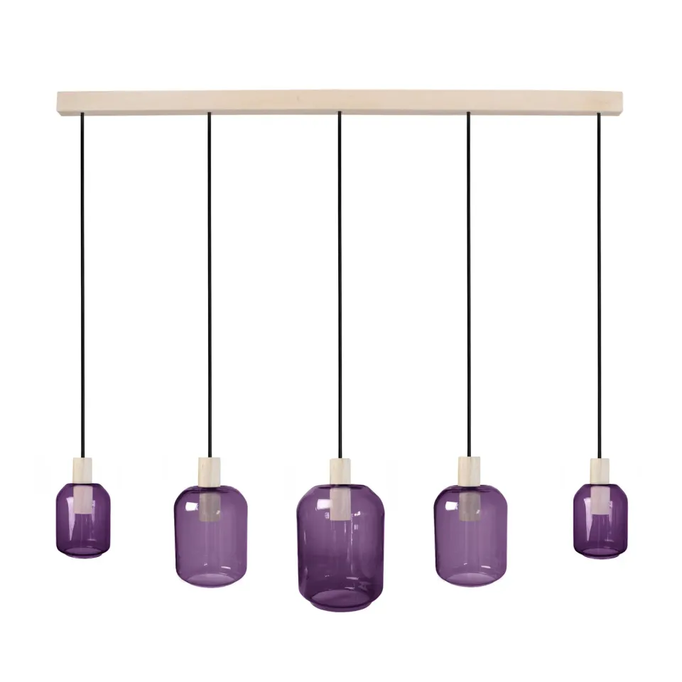 Tosel Svalbard Small lampadario vetro trasparente