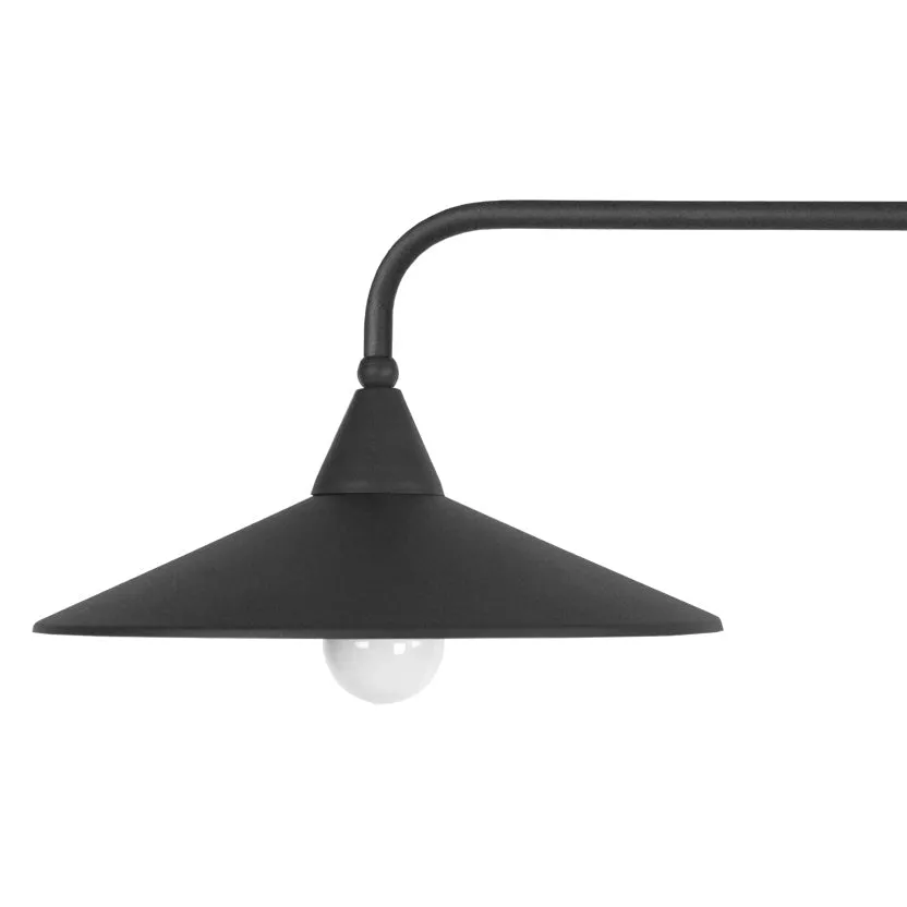 Tosel Tombante lampadario barra marrone 90x70 cm 2 luci
