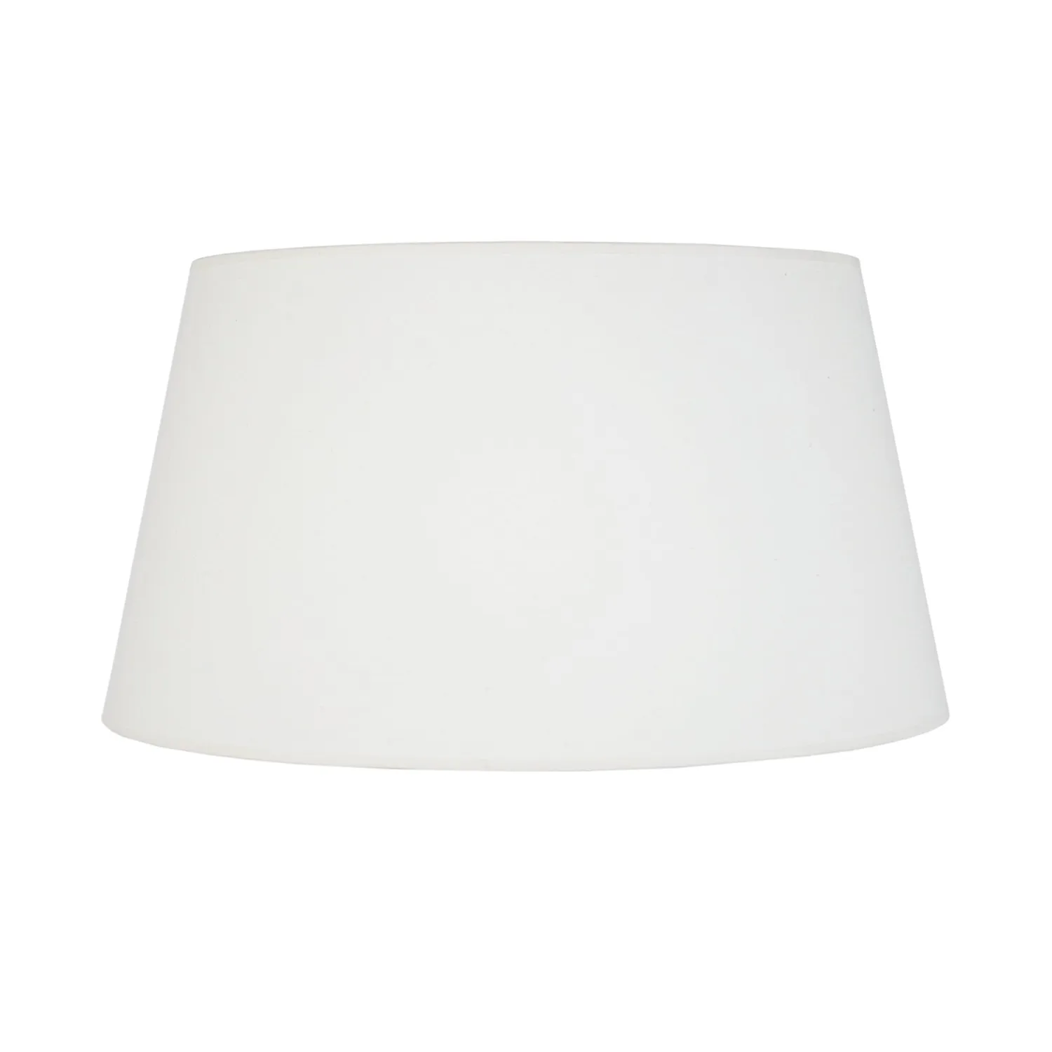 Tosel Tambour paralume tessuto bianco 45x27 cm