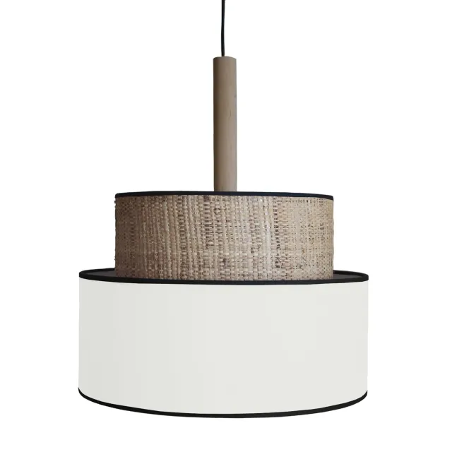 Tosel Luana 60 sospensione fibra 60x100cm naturale