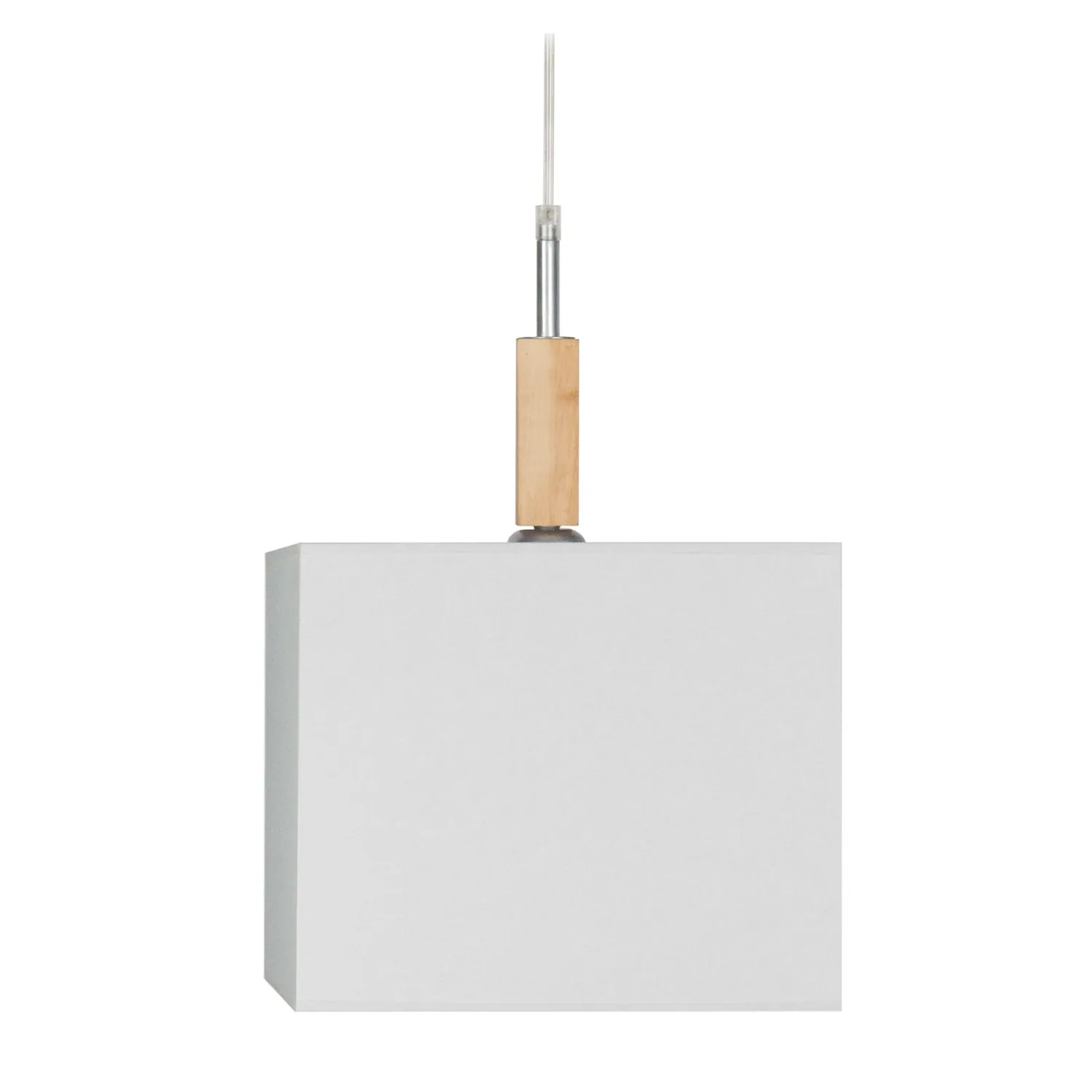 Tosel Frigga sospensione legno quadrata noce bianco
