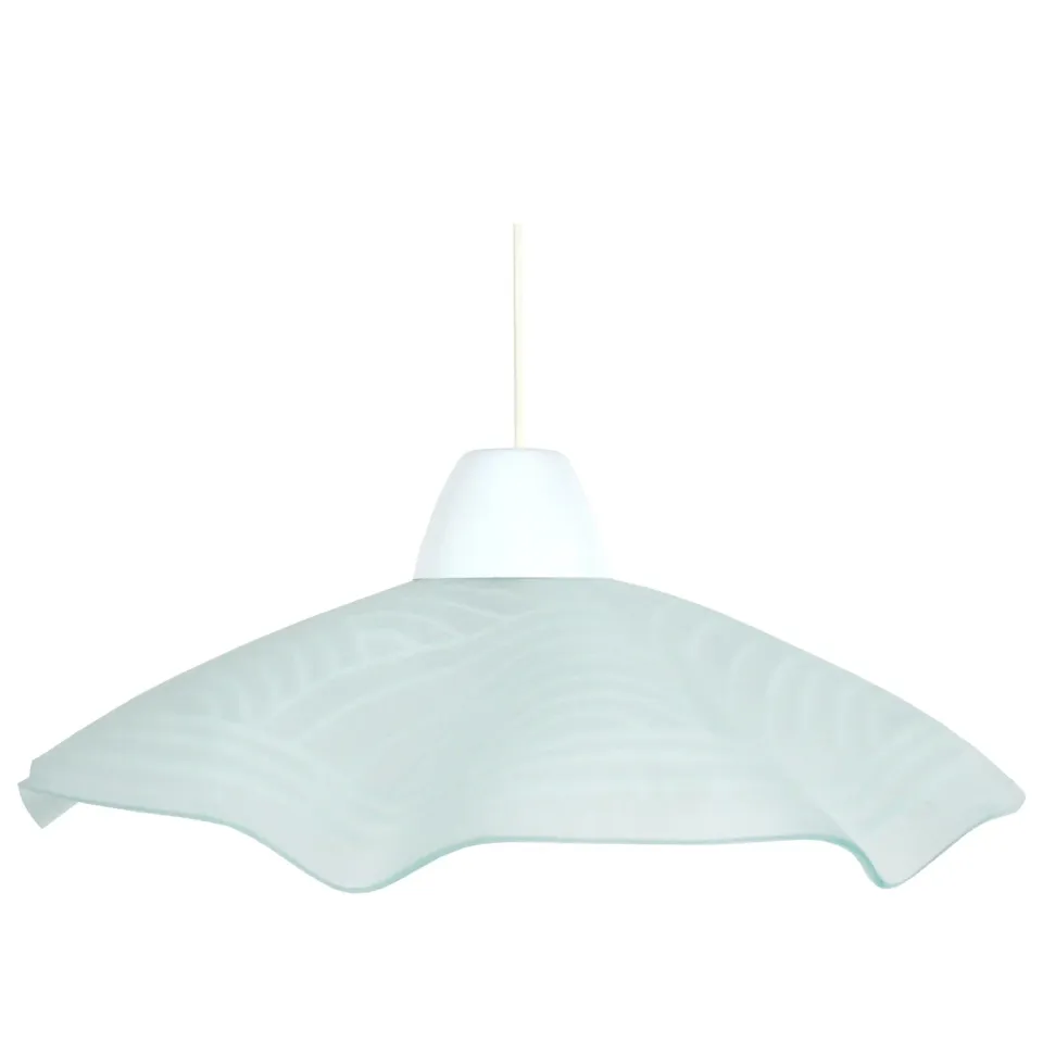 Tosel Popea sospensione satinato-bianco 45x100 cm vetro