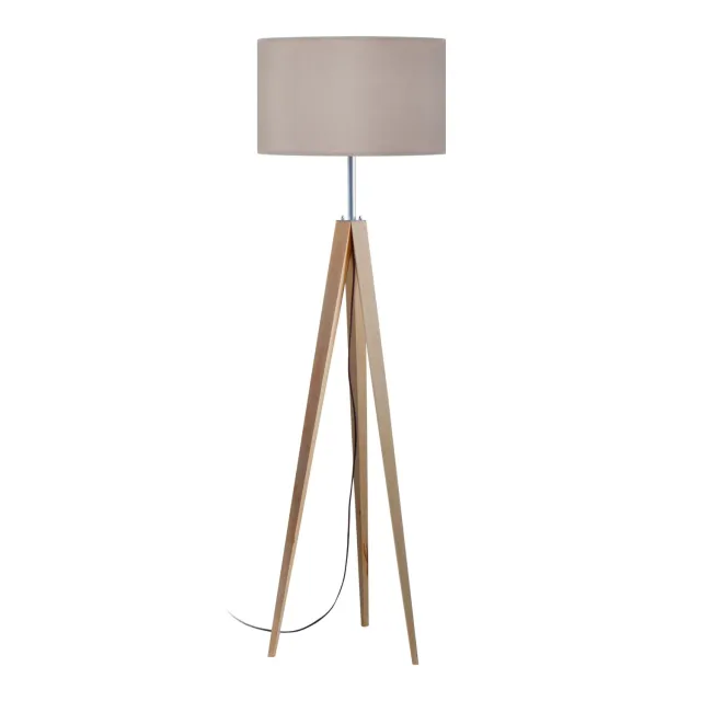Tosel Idun B piantana treppiede legno 161 cm E27