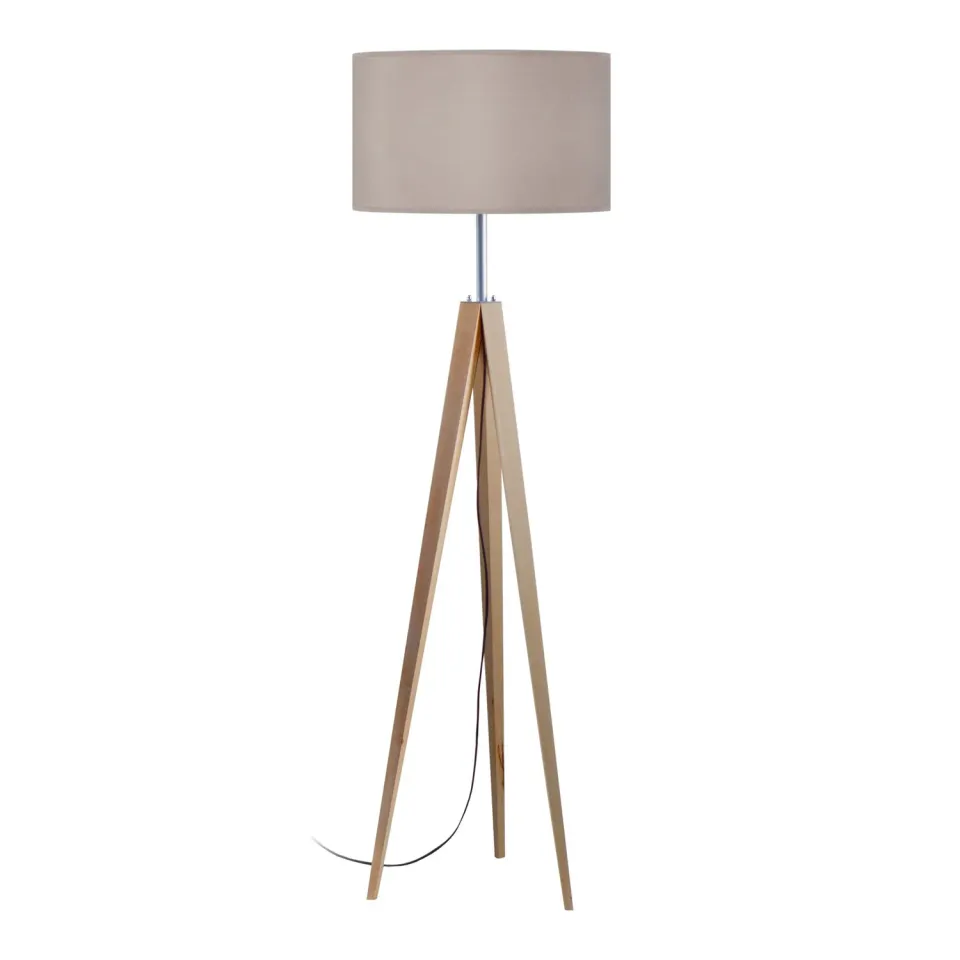 Tosel Idun B piantana treppiede legno 161 cm E27