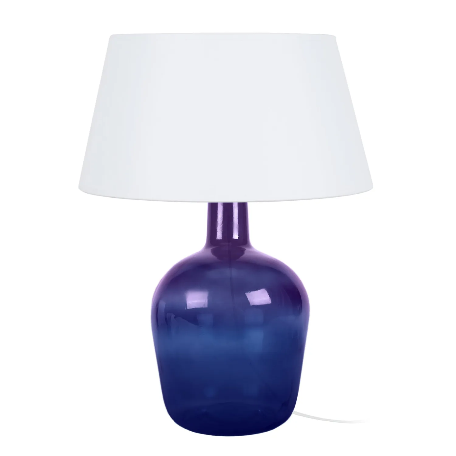 Tosel Bordeaux lampada da tavolo vetro fumé 35x50 cm