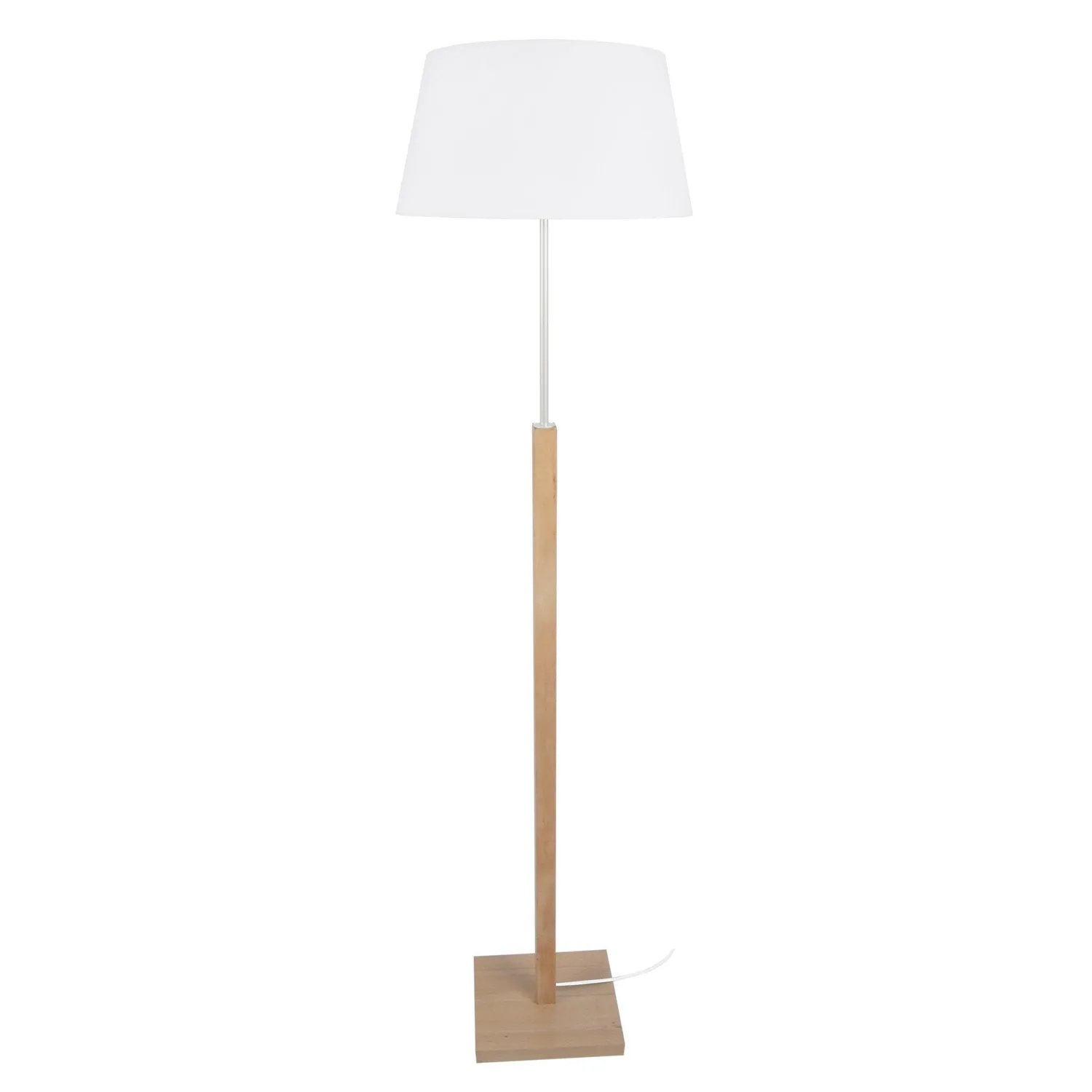 Tosel Hod B piantana 156 cm naturale e bianco luce calda