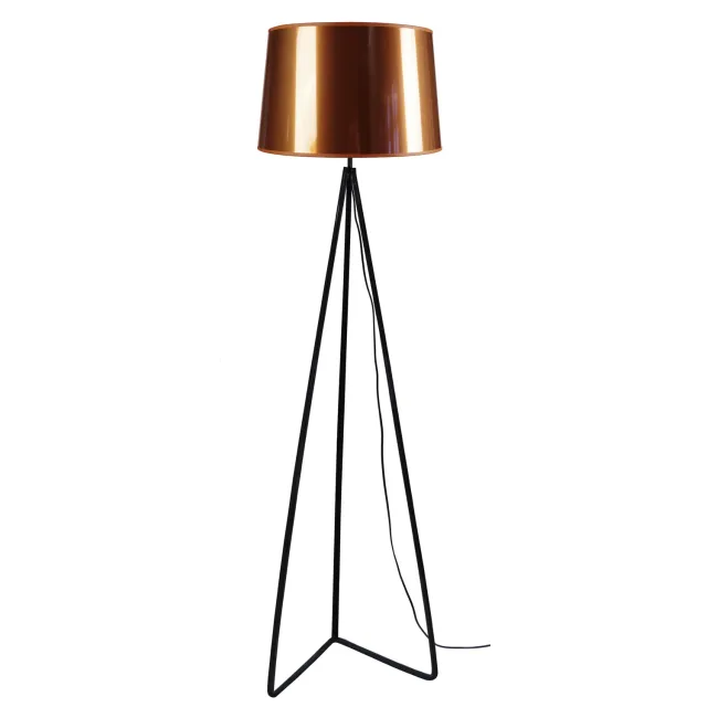 Tosel Pied Triangle piantana nero-rame 45x163 cm