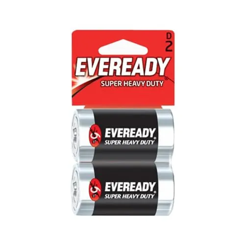 Eveready Super Heavy Duty Pile D 1,5V Confezione 2 Pezzi
