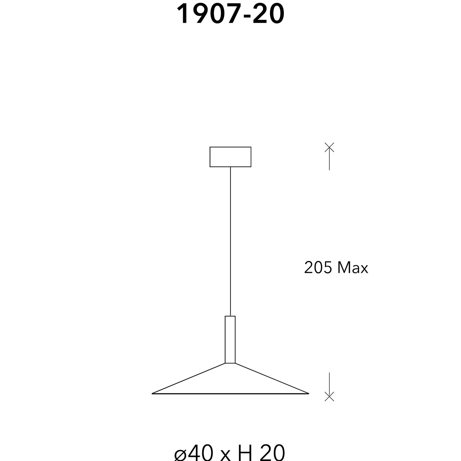 Penta Altura sospensione arancione 3000K dimmerabile LED