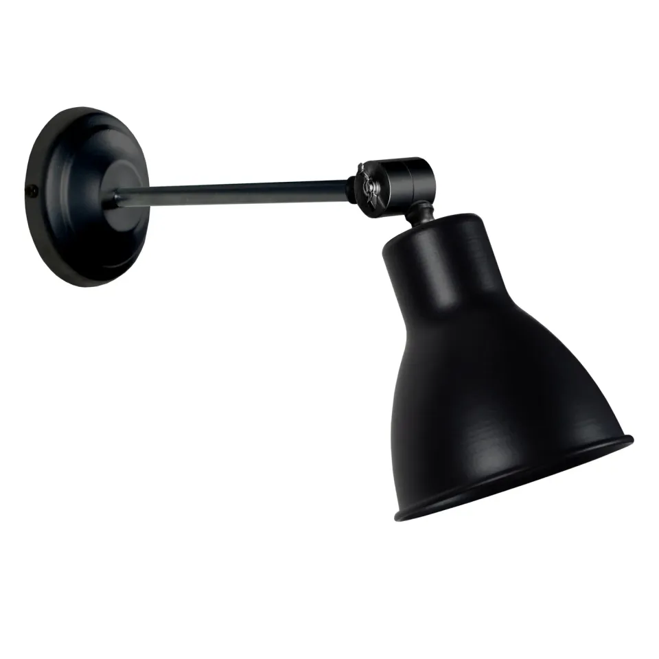 Tosel Watford Applique Snodata Metallo Nero E27