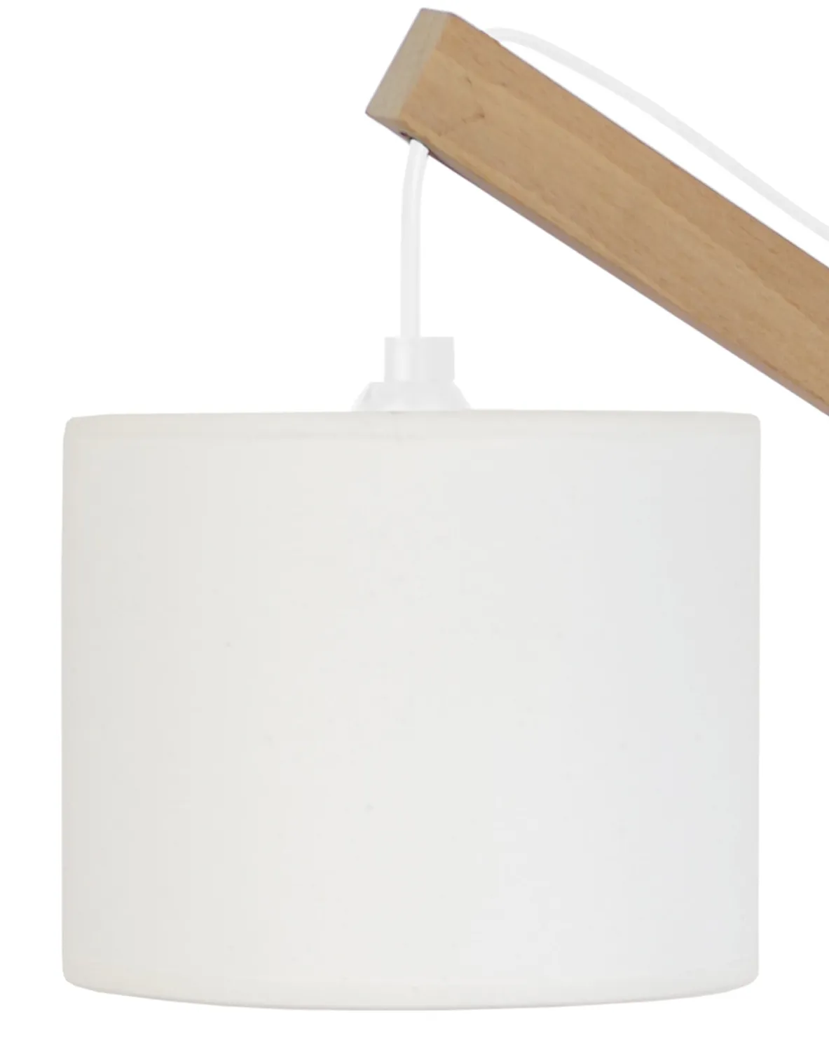Tosel Enkel lampada tavolo legno naturale ecru 50 cm