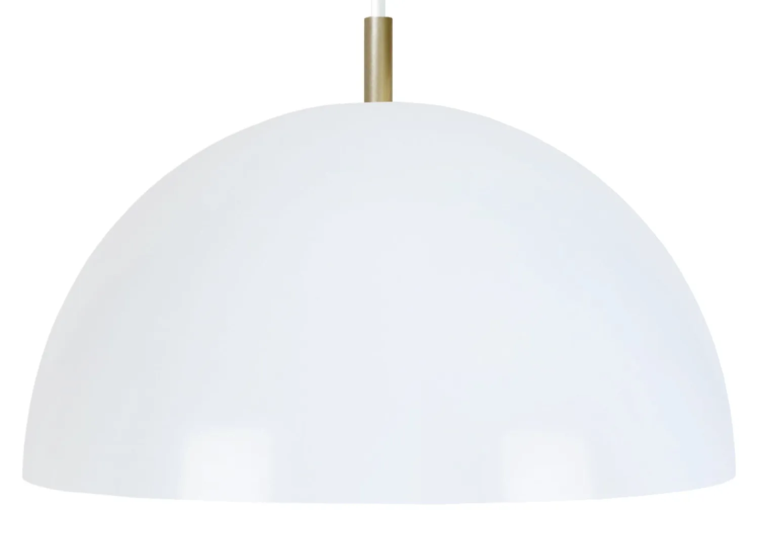 Tosel Floral sospensione metallo cupola bianca 30x100cm E27