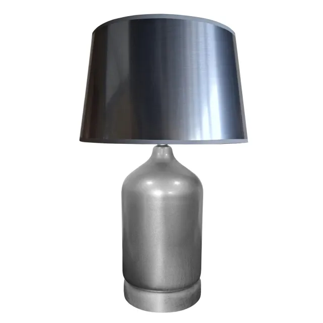 Tosel Falkirk lampada tavolo cromata 51 cm vetro