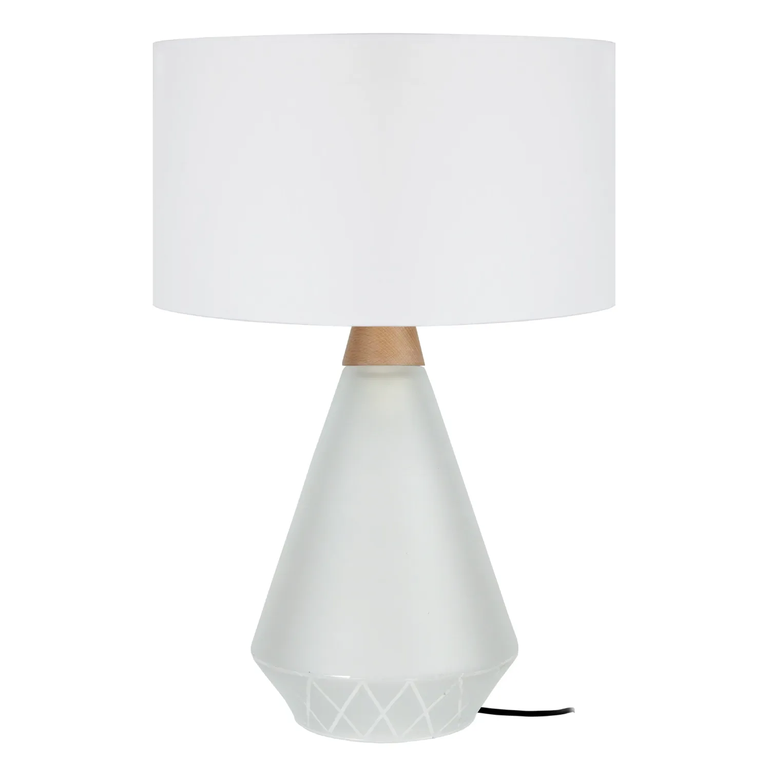 Tosel Kuopio lampada da tavolo vetro 35 cm