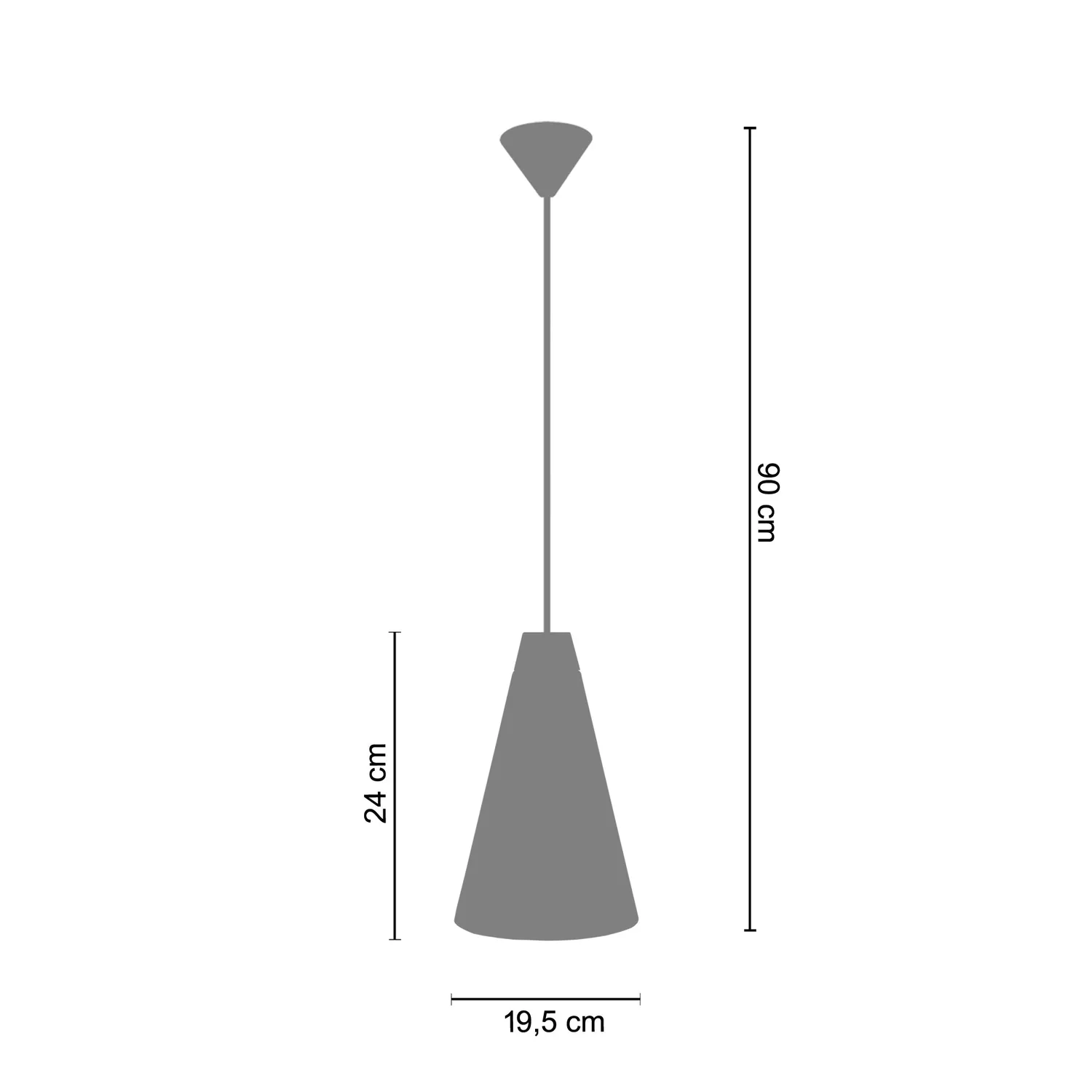 Tosel Nature lampada a sospensione trasparente 19,5x100 cm vetro