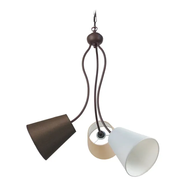 Tosel Nice lampadario multicolore 49x80 cm 3 luci