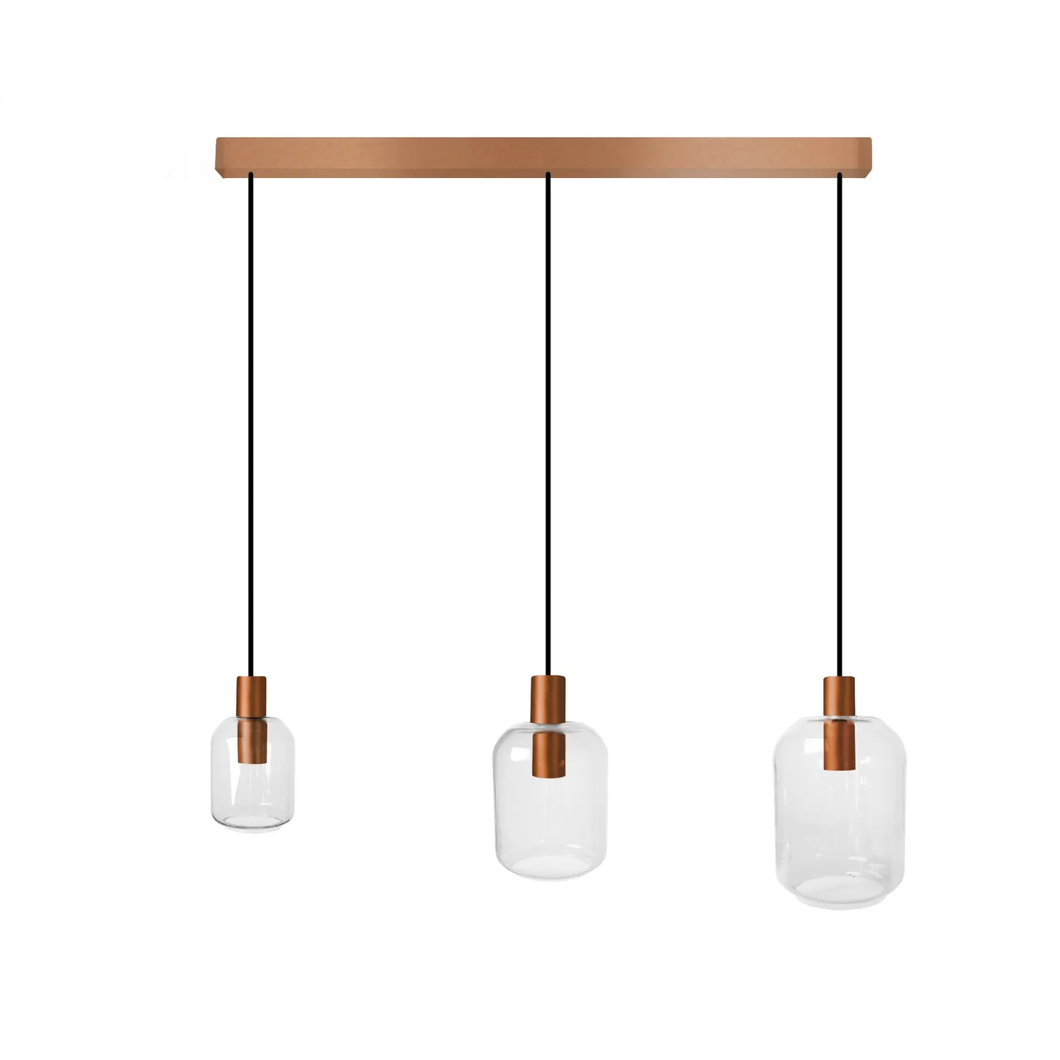 Tosel Svalbard Small lampadario rame 60x100 cm 3 luci