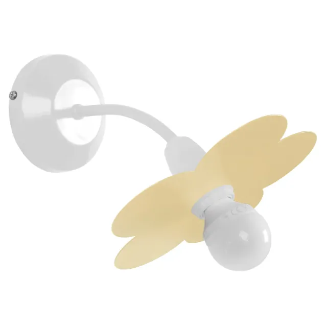 Tosel Pivoine applique 18x16cm metallo E14