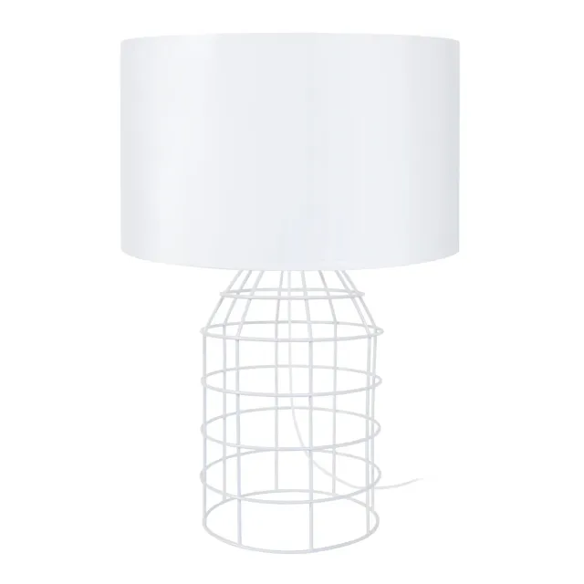 Tosel Craparola lampada da tavolo matita bianco 35x52cm