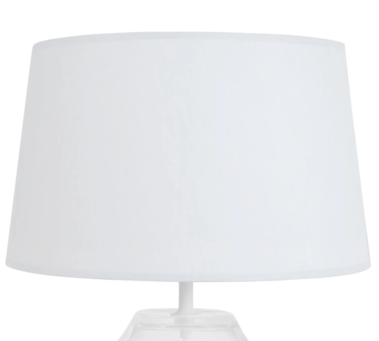 Tosel Vase lampada tavolo vetro trasparente bianca