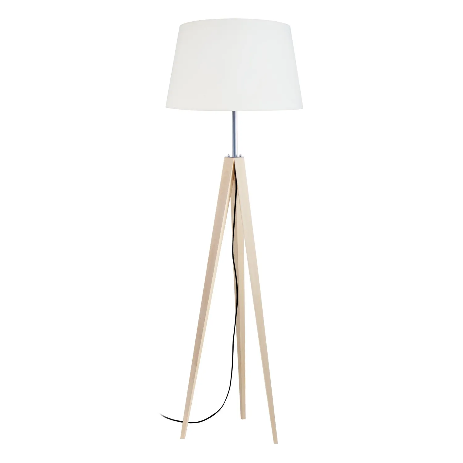 Tosel Idun D40 piantana treppiede naturale ecrù E27